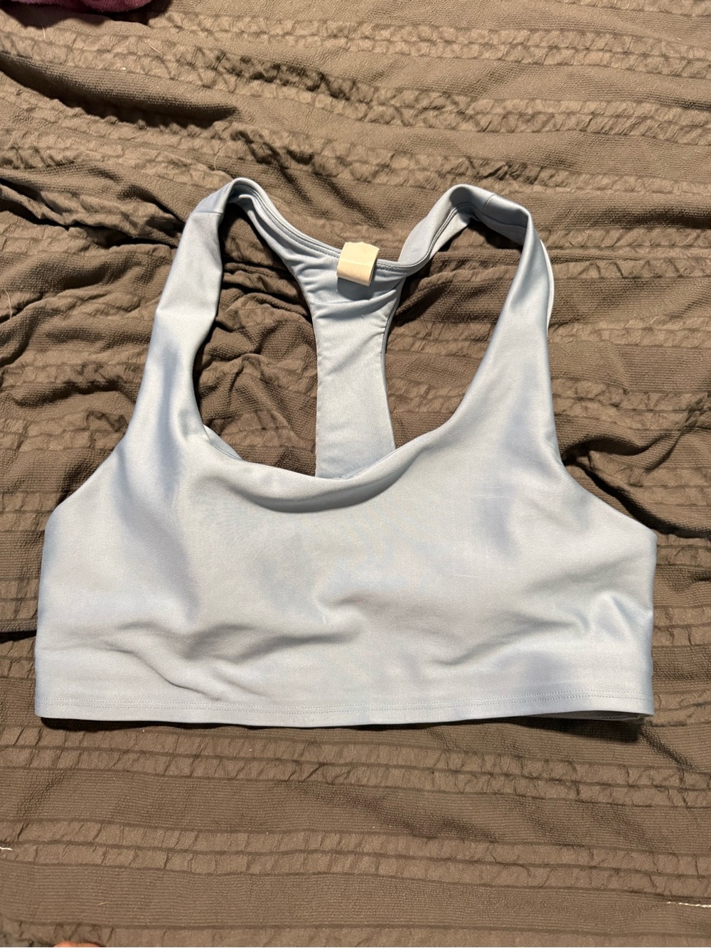 ALO Yoga Light Blue Racerback Sports Bra